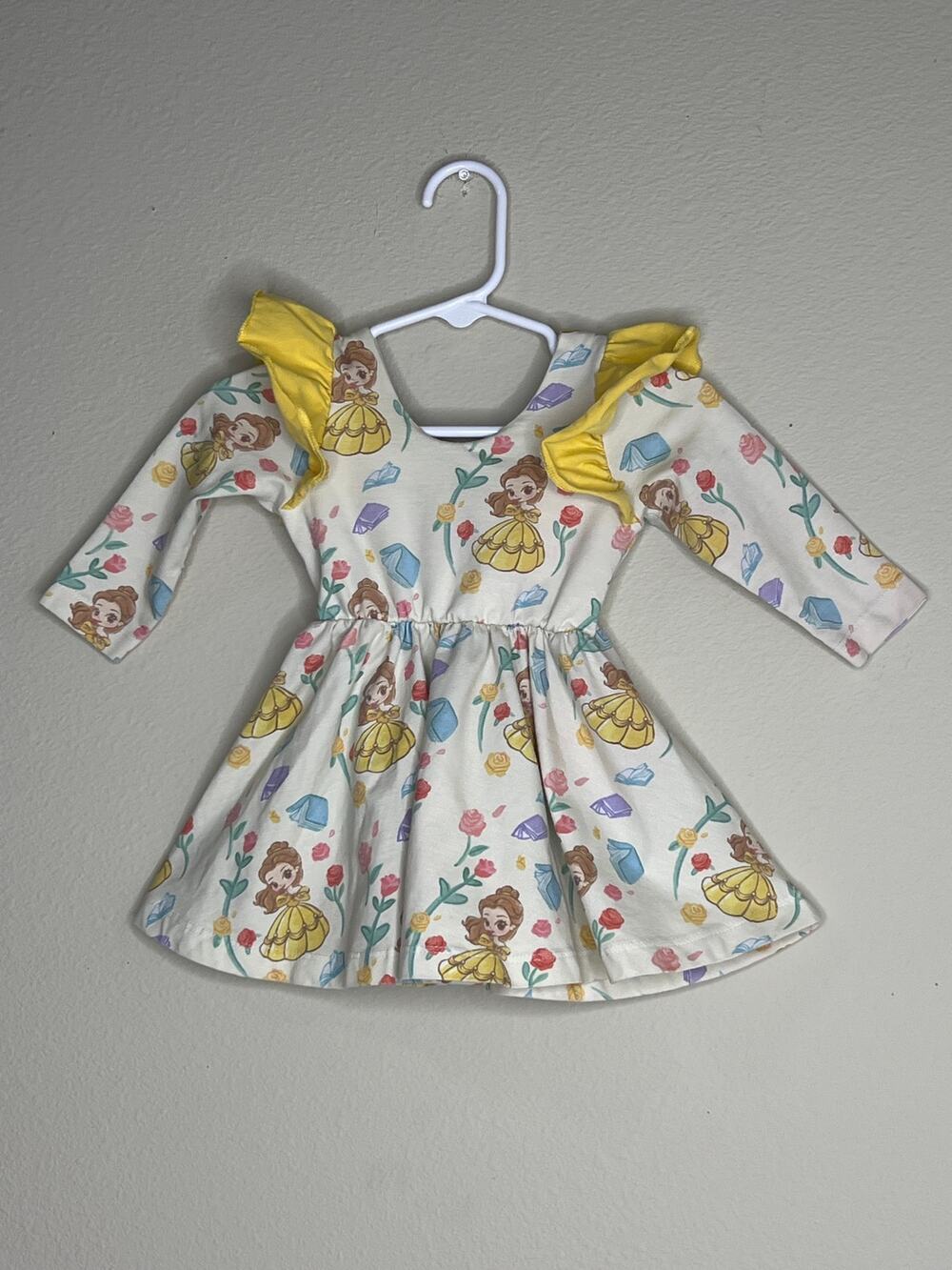 Monica + Andy x Disney Beauty and the Beast Belle Ruffle Dress 6-12 Months